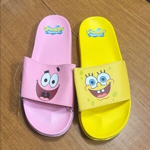 NWT SpongeBob Slides sz 12
